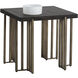 Alto 23.5 X 23.5 inch Espresso / Antique Brass Side Table